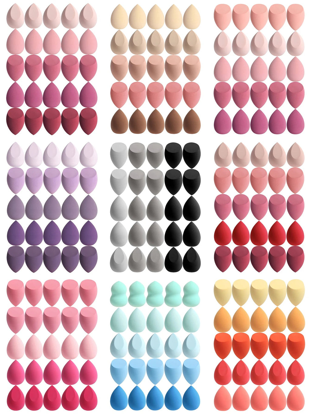 25 - Piece Beauty Sponge Set – Multicolor Makeup Blenders for Flawless Finish - CosmétiquebyLyria
