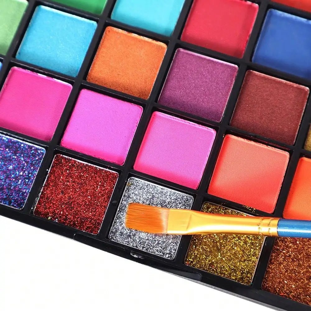 54 - Color Professional Eyeshadow Palette – Waterproof & Long - Lasting Pigments - CosmétiquebyLyria