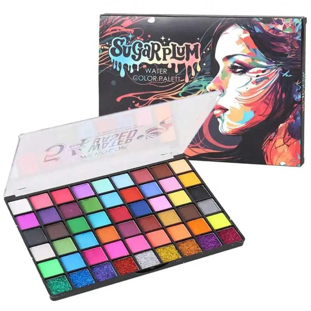 54 - Color Professional Eyeshadow Palette – Waterproof & Long - Lasting Pigments - CosmétiquebyLyria