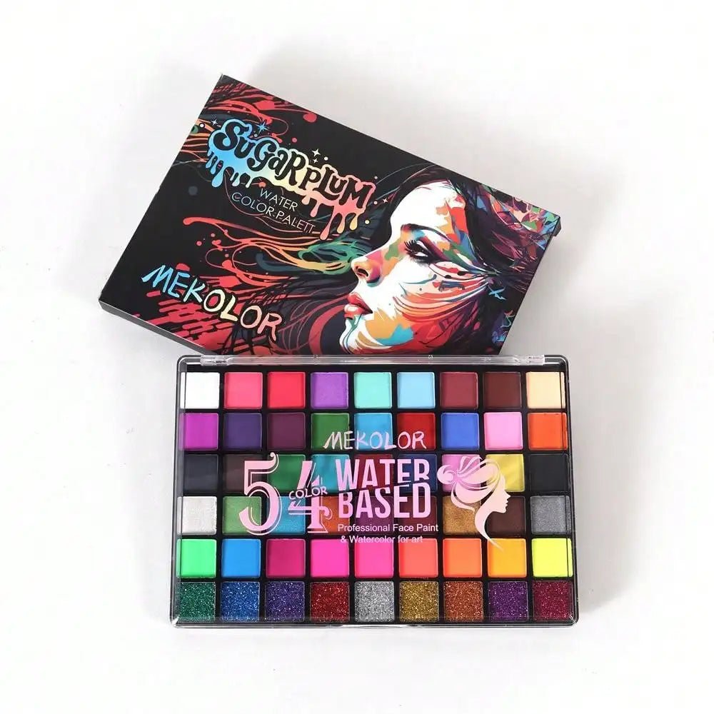 54 - Color Professional Eyeshadow Palette – Waterproof & Long - Lasting Pigments - CosmétiquebyLyria