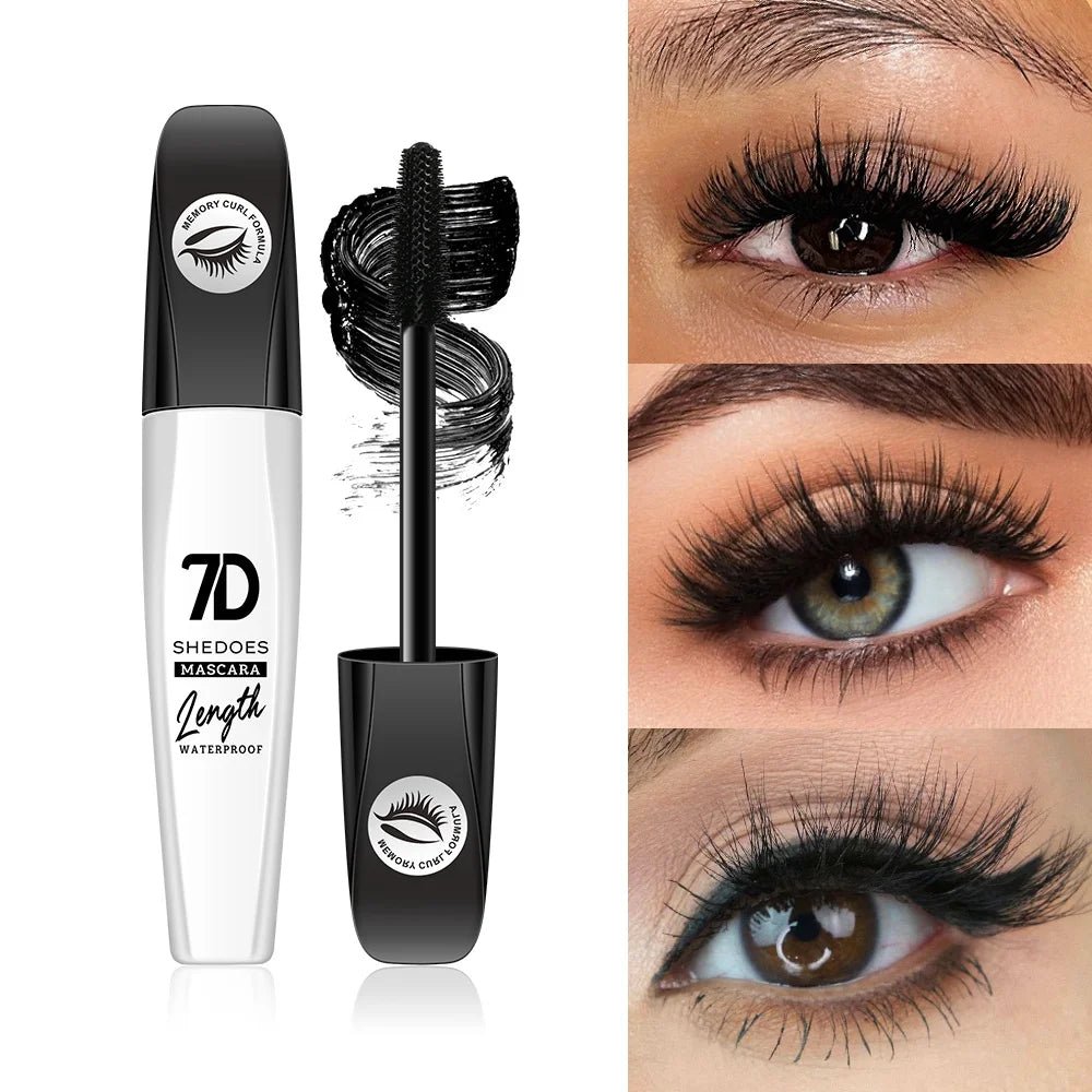 7D Waterproof Mascara – Long - Lasting Volume & Curl, Smudge - Proof Formula - CosmétiquebyLyria