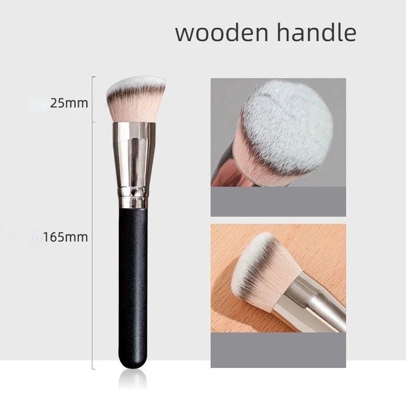 Angled Makeup Brush – Foundation, Concealer & Contour Tool - CosmétiquebyLyria