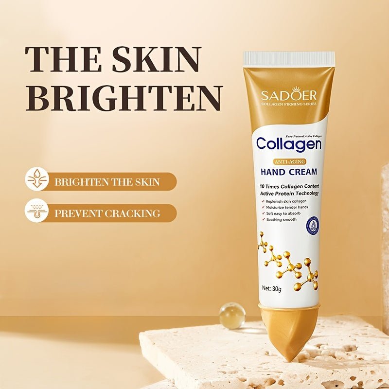 Collagen Hand Cream Set – 3 - Piece Hydrating & Anti - Aging Moisturizer - CosmétiquebyLyria