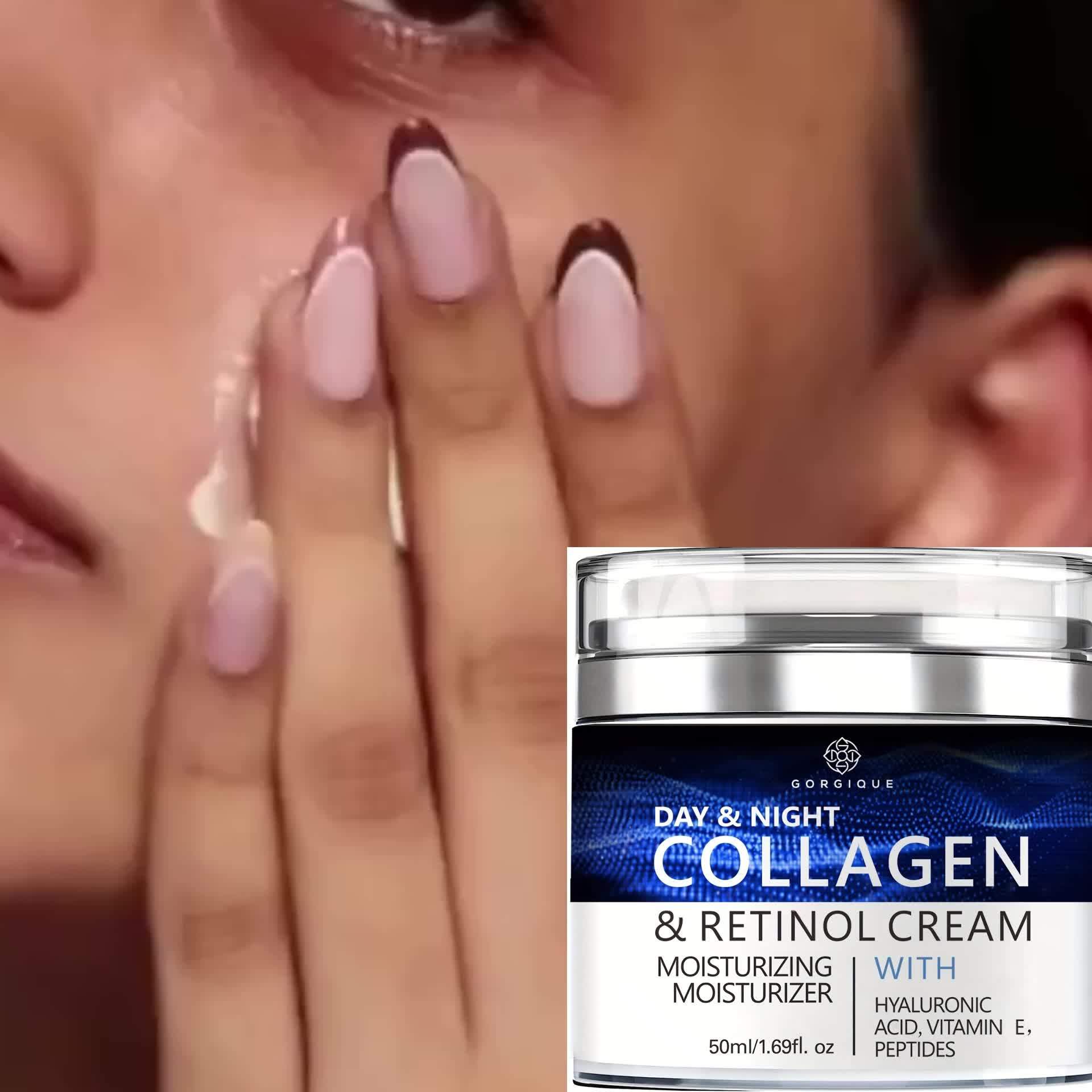 Collagen & Retinol Face Cream – Intense Hydration, Anti - Aging & Smoothing Day & Night Care - CosmétiquebyLyria