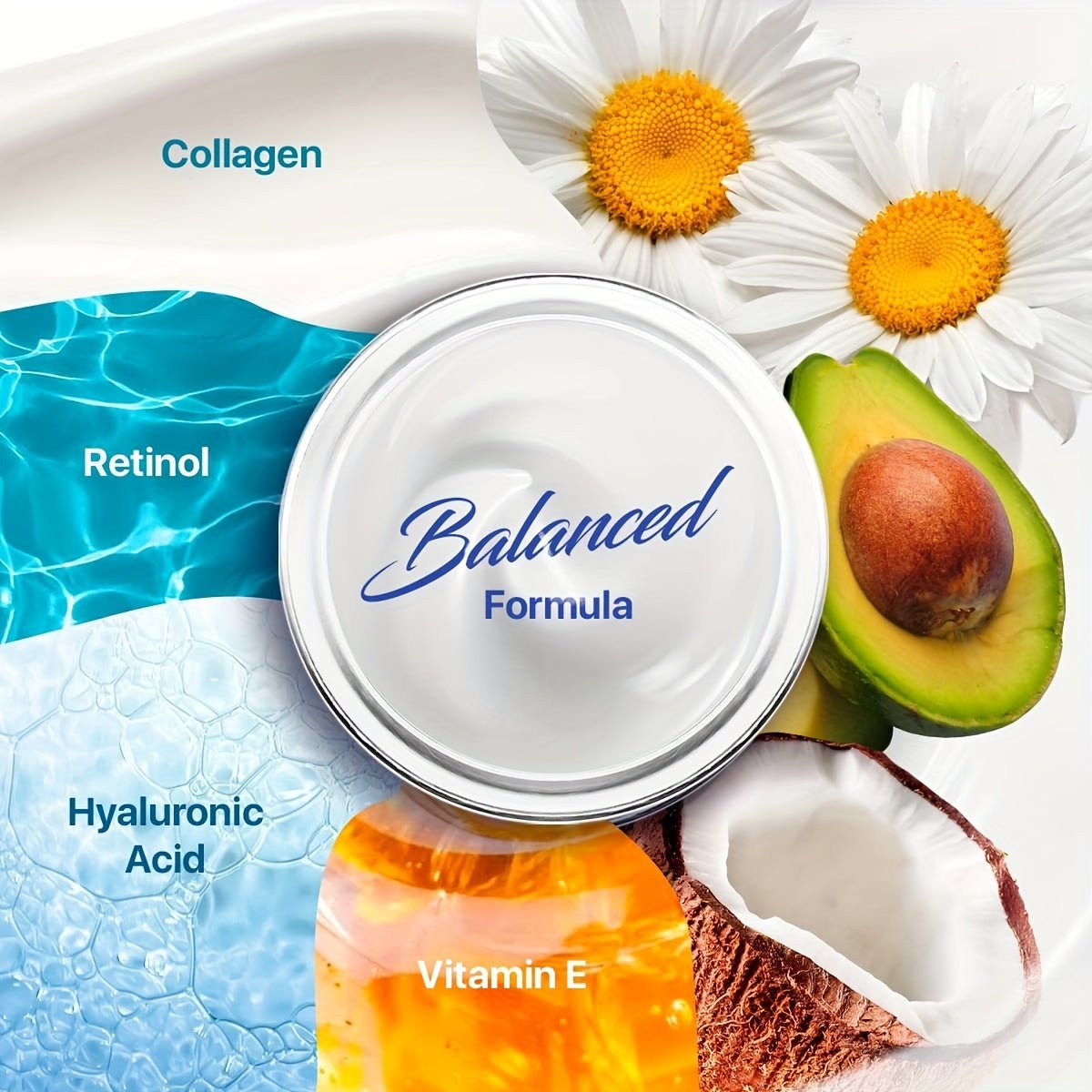 Collagen & Retinol Face Cream – Intense Hydration, Anti - Aging & Smoothing Day & Night Care - CosmétiquebyLyria