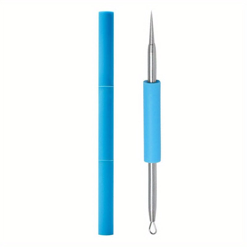 Double - Ended Silicone Blackhead Remover Tool – Gentle & Durable Skincare Accessory - CosmétiquebyLyria