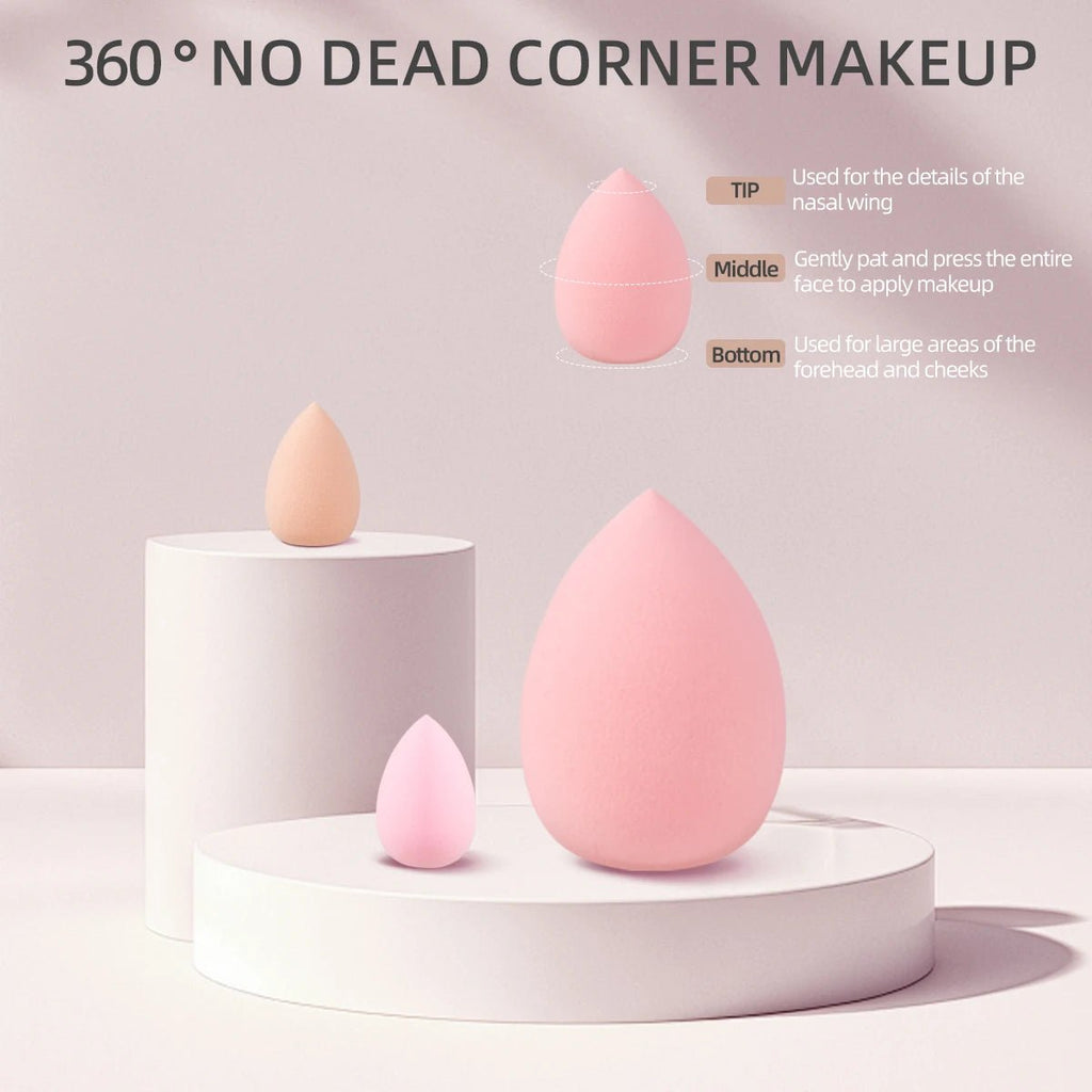 Pink Makeup Set – Brushes, Beauty Sponges, Headband & Beauty Accessories - CosmétiquebyLyria