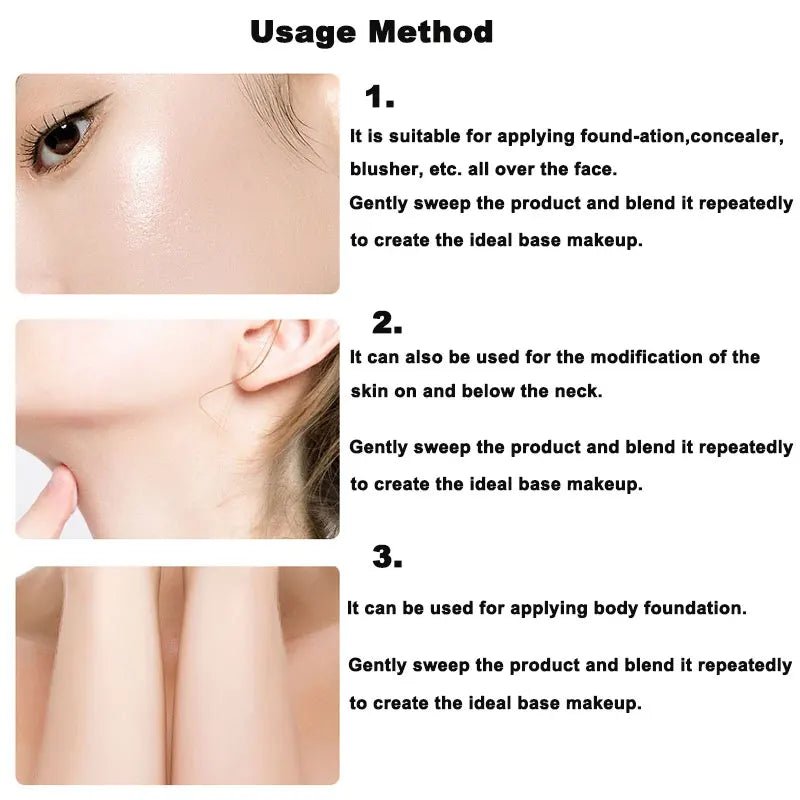 Premium Contour & Foundation Brush – Soft Dense Bristles for Flawless Blending - CosmétiquebyLyria