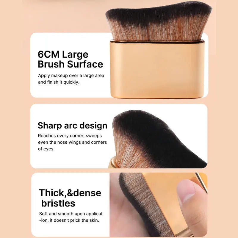 Premium Contour & Foundation Brush – Soft Dense Bristles for Flawless Blending - CosmétiquebyLyria