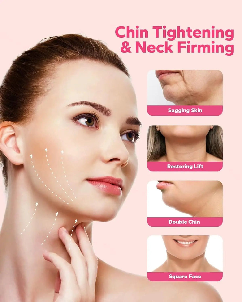 Reusable V - Line Lifting Face Mask – Double Chin Reducer & Face Slimming Strap - CosmétiquebyLyria