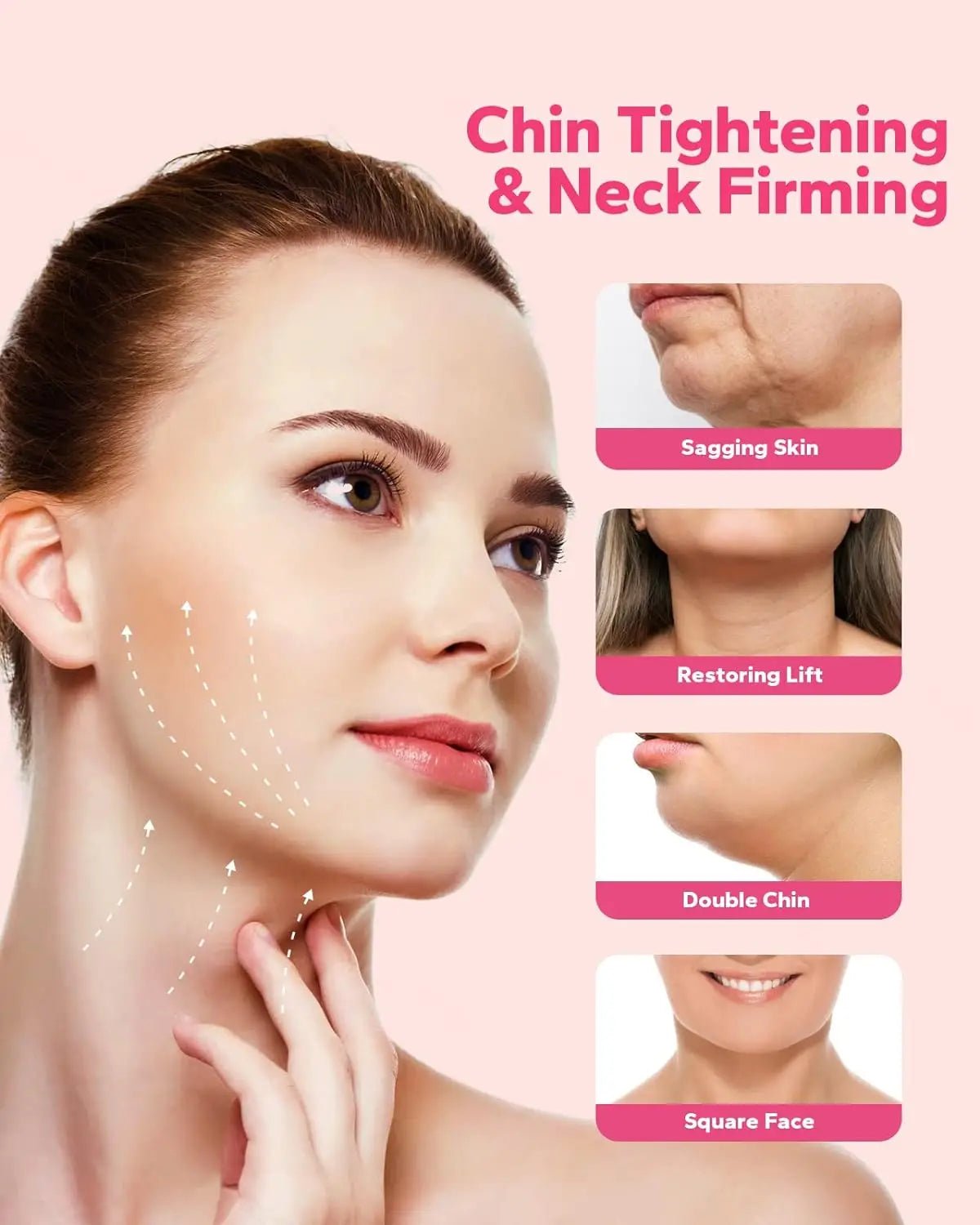 Reusable V - Line Lifting Face Mask – Double Chin Reducer & Face Slimming Strap - CosmétiquebyLyria