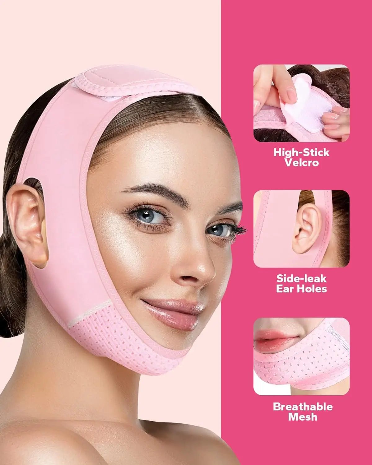 Reusable V - Line Lifting Face Mask – Double Chin Reducer & Face Slimming Strap - CosmétiquebyLyria