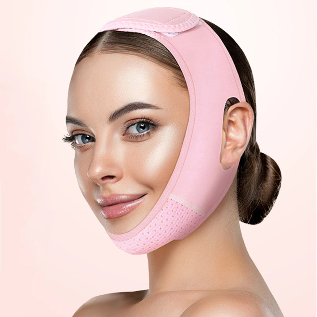 Reusable V - Line Lifting Face Mask – Double Chin Reducer & Face Slimming Strap - CosmétiquebyLyria