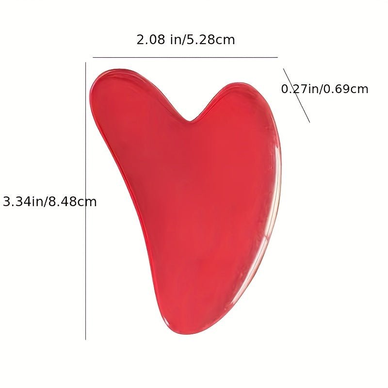 Rose Quartz Gua Sha – Heart - Shaped Facial & Body Massage Tool - CosmétiquebyLyria