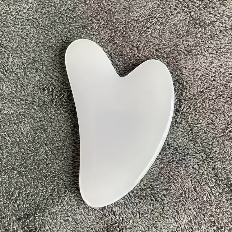 Rose Quartz Gua Sha – Heart - Shaped Facial & Body Massage Tool - CosmétiquebyLyria