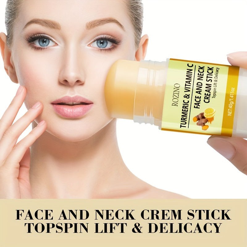 Turmeric & Vitamin C Face & Neck Cream Stick – Brightening & Moisturizing Skincare - CosmétiquebyLyria