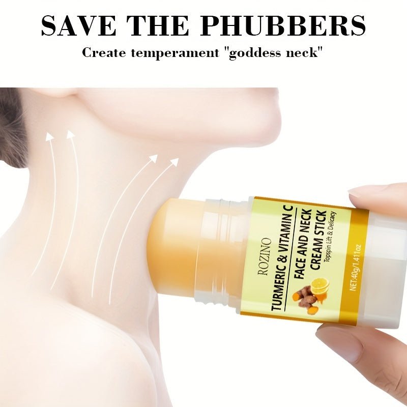 Turmeric & Vitamin C Face & Neck Cream Stick – Brightening & Moisturizing Skincare - CosmétiquebyLyria