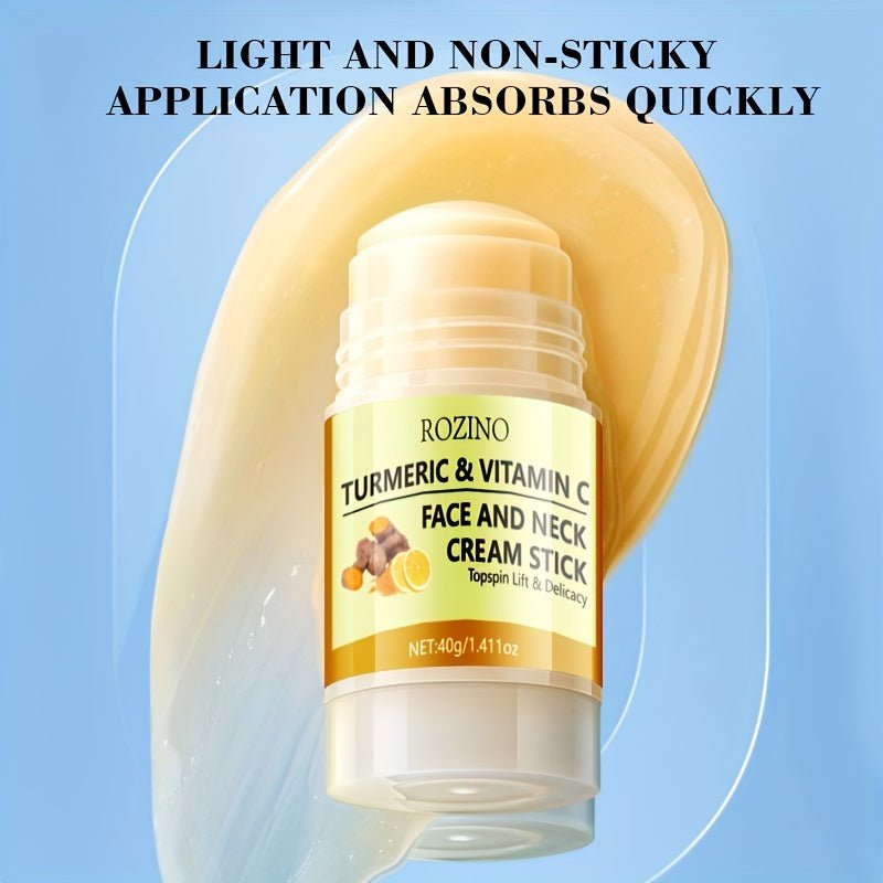 Turmeric & Vitamin C Face & Neck Cream Stick – Brightening & Moisturizing Skincare - CosmétiquebyLyria