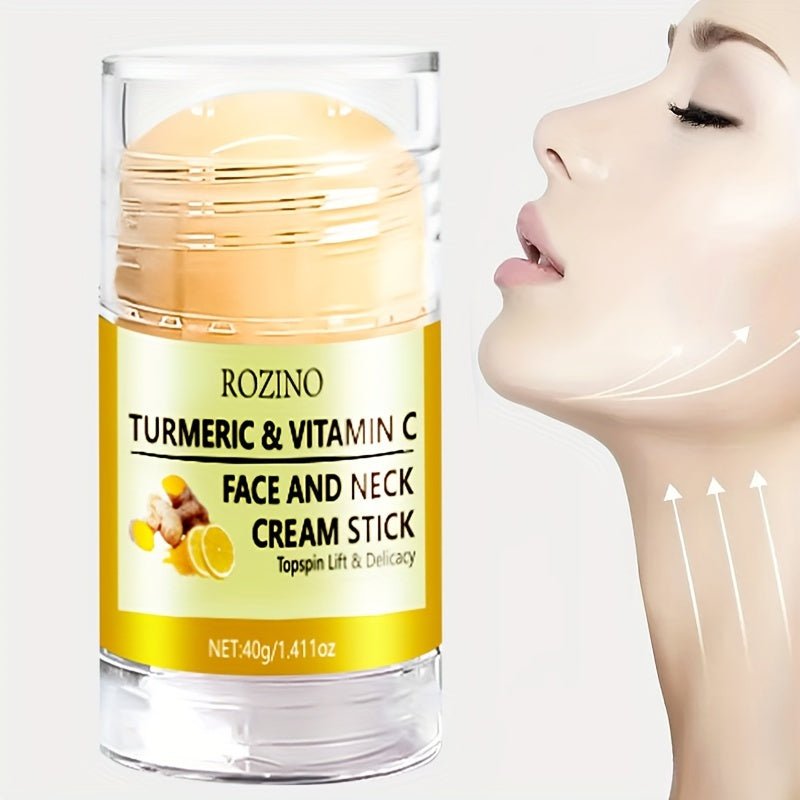 Turmeric & Vitamin C Face & Neck Cream Stick – Brightening & Moisturizing Skincare - CosmétiquebyLyria