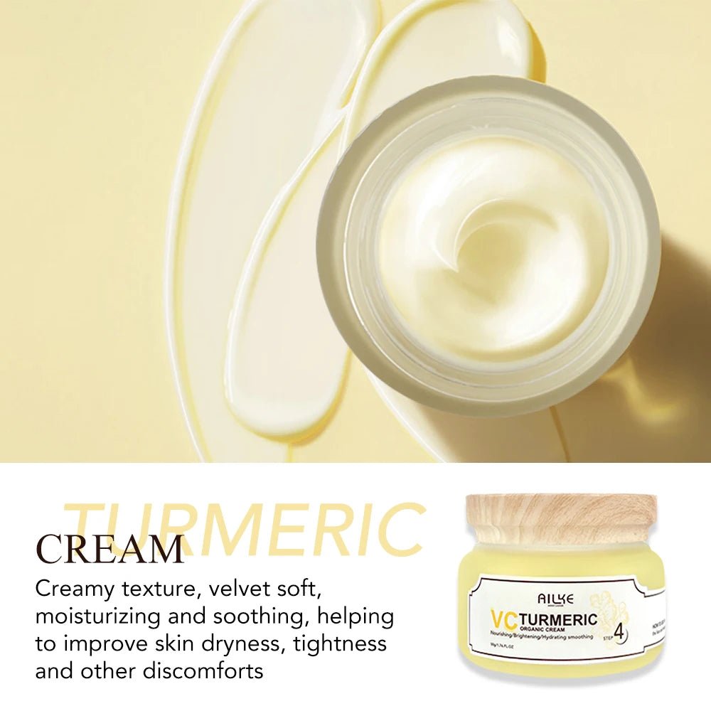 Turmeric & Vitamin C Skincare Set – Brightening, Hydrating & Acne Control. - CosmétiquebyLyria